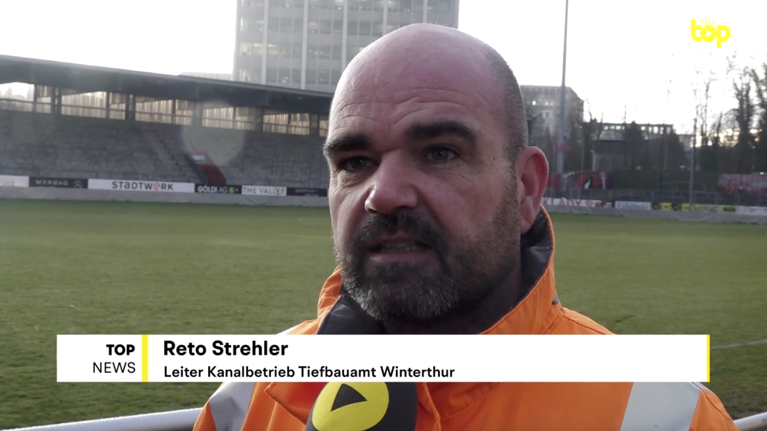 TELE TOP berichtet vom Fussballstadion in Winterthur
